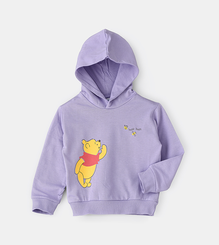 Buy Disney Winnie The Pooh Themed Hooded Sweatshirt In Purple 6thStreet Saudi Arabia