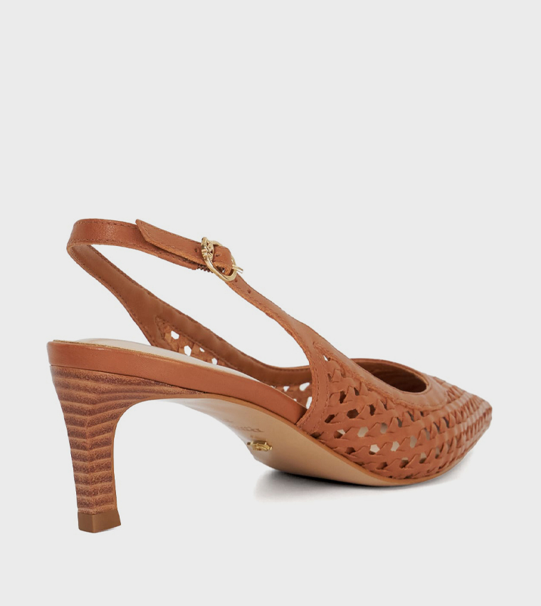 DIVIDED Pointed Toe Slingback Pumps
