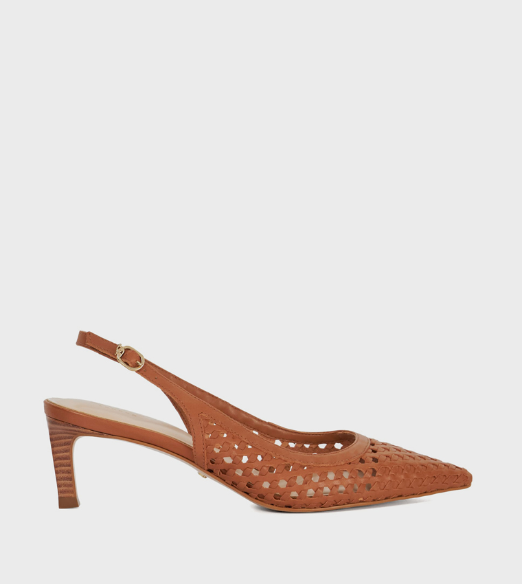 DIVIDED Pointed Toe Slingback Pumps