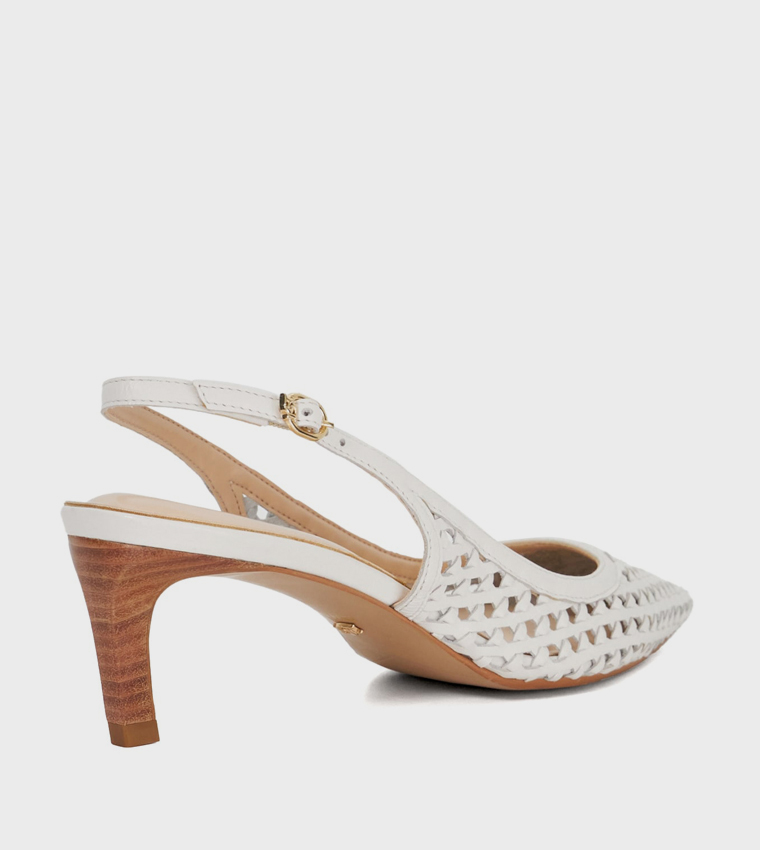 DIVIDED Pointed Toe Slingback Pumps