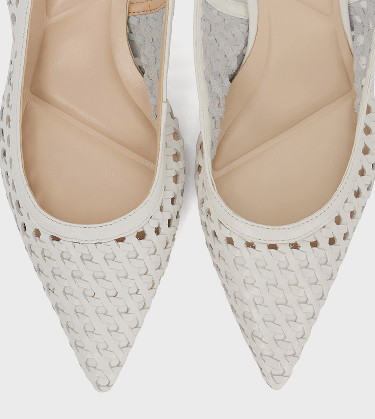 DIVIDED Pointed Toe Slingback Pumps
