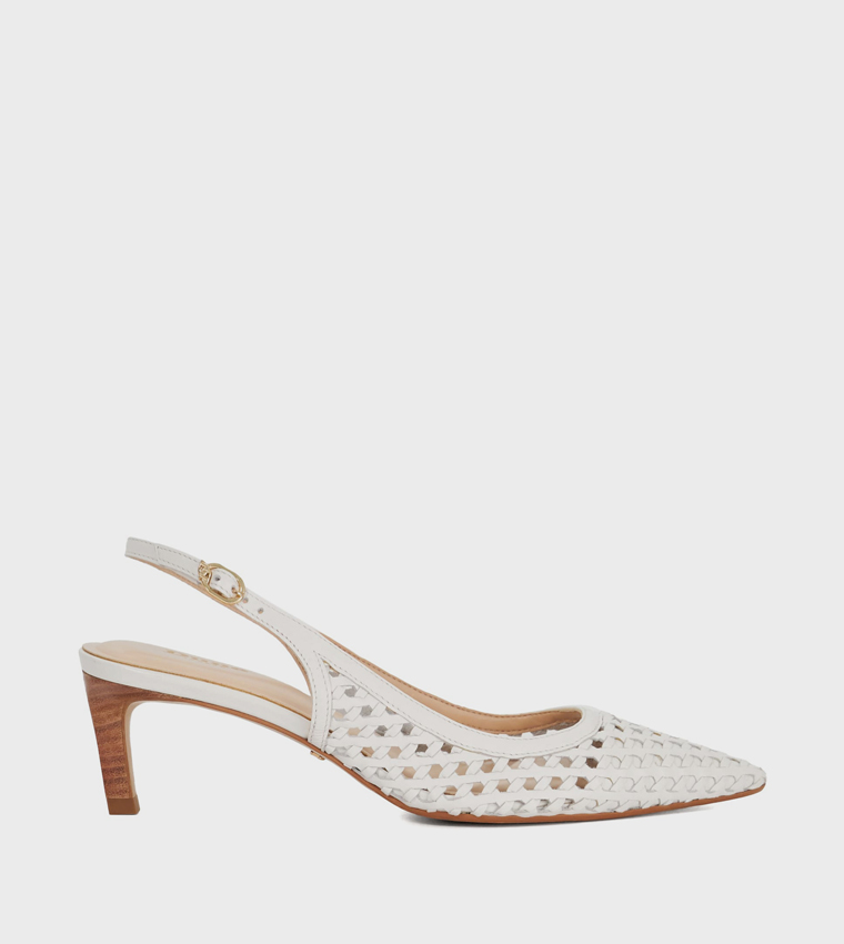 DIVIDED Pointed Toe Slingback Pumps