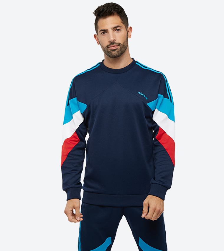 péndulo Condensar pastel Buy Adidas Originals Palmeston Crew Neck Sweatshirt Navy DJ3454 In Navy |  6thStreet Saudi Arabia