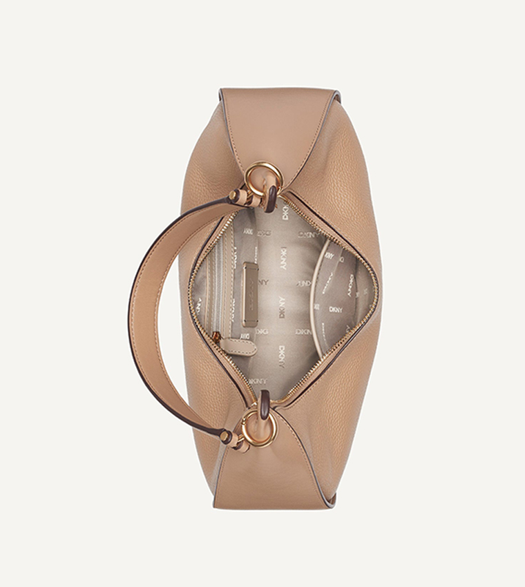 ABBY Logo Detail Hobo Bag