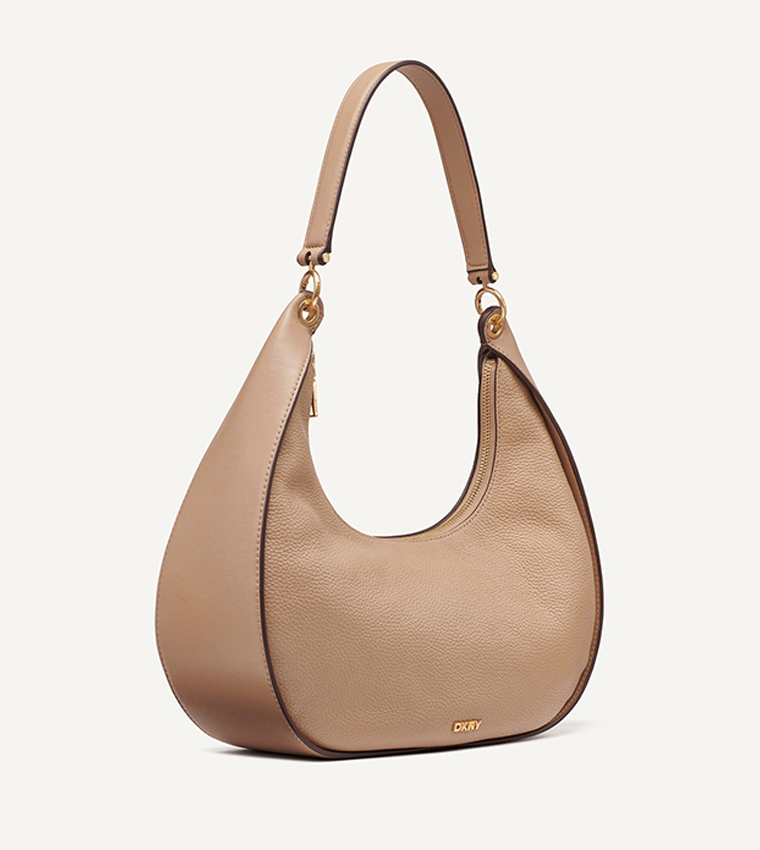 ABBY Logo Detail Hobo Bag