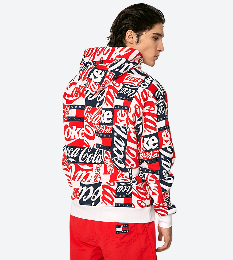 Tommy hilfiger hoodie hot sale coca cola