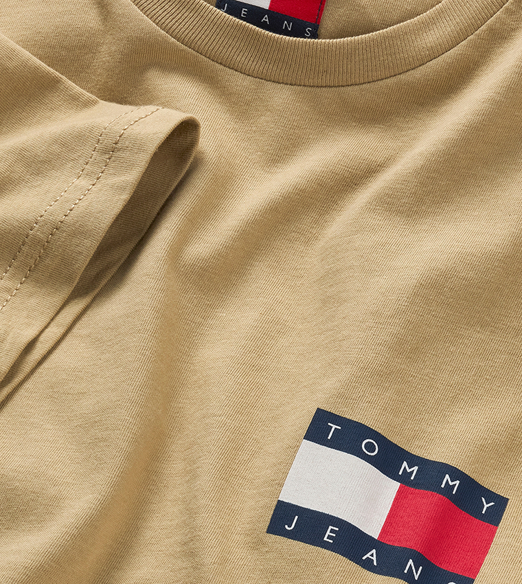 Flag Detail Short Sleeves T-Shirt
