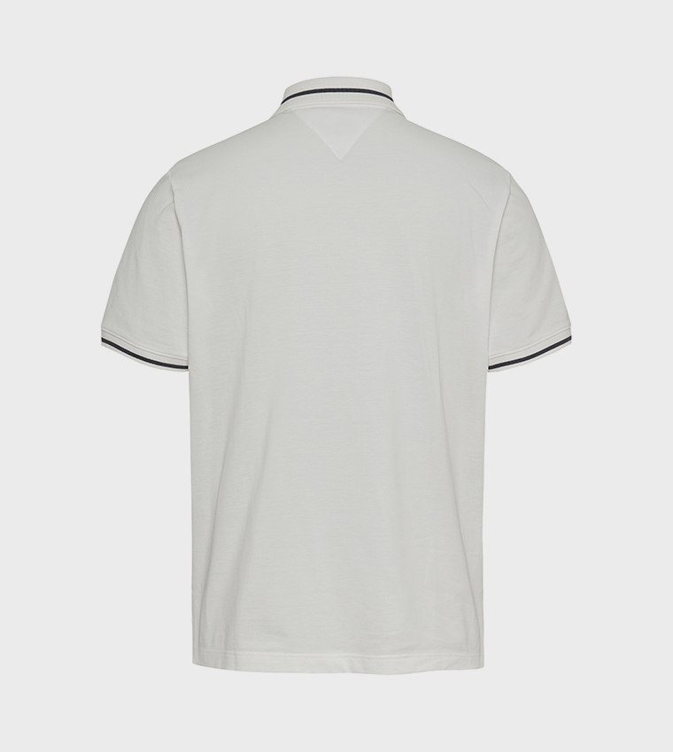 Flag Detail Short Sleeves Polo T-Shirt