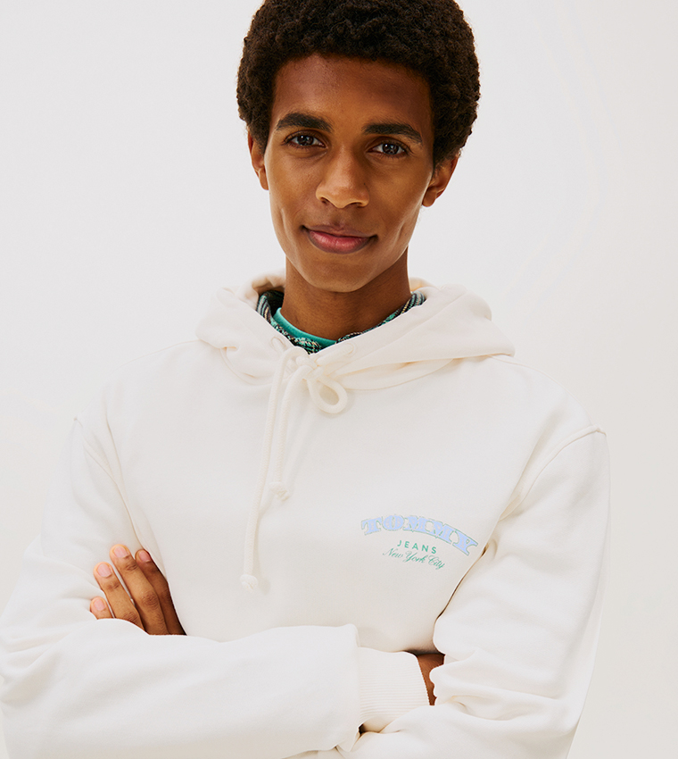 Logo Printed Long Sleeves Hoodie