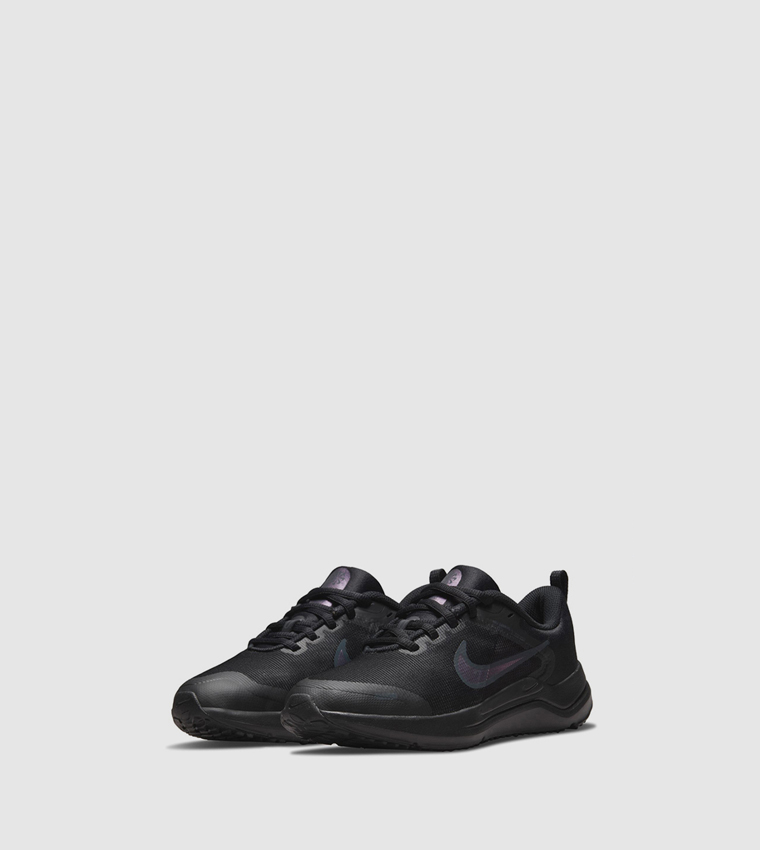 nike running downshifter trainers in triple black
