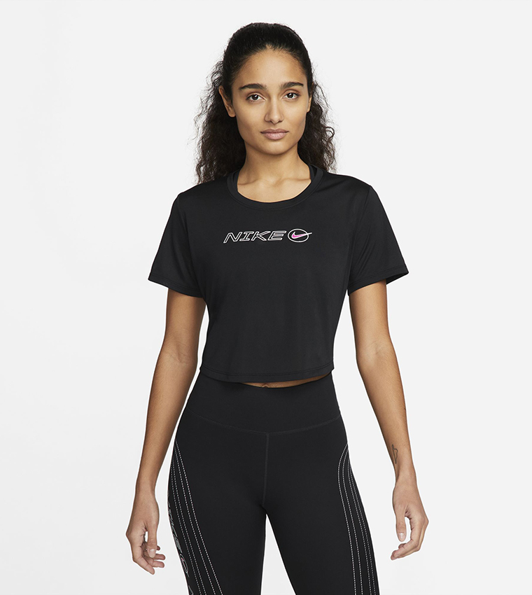 Nike cropped training top deals