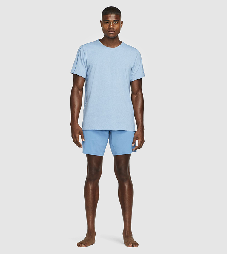 Buy Nike Dri FIT Yogo T Shirt In Blue