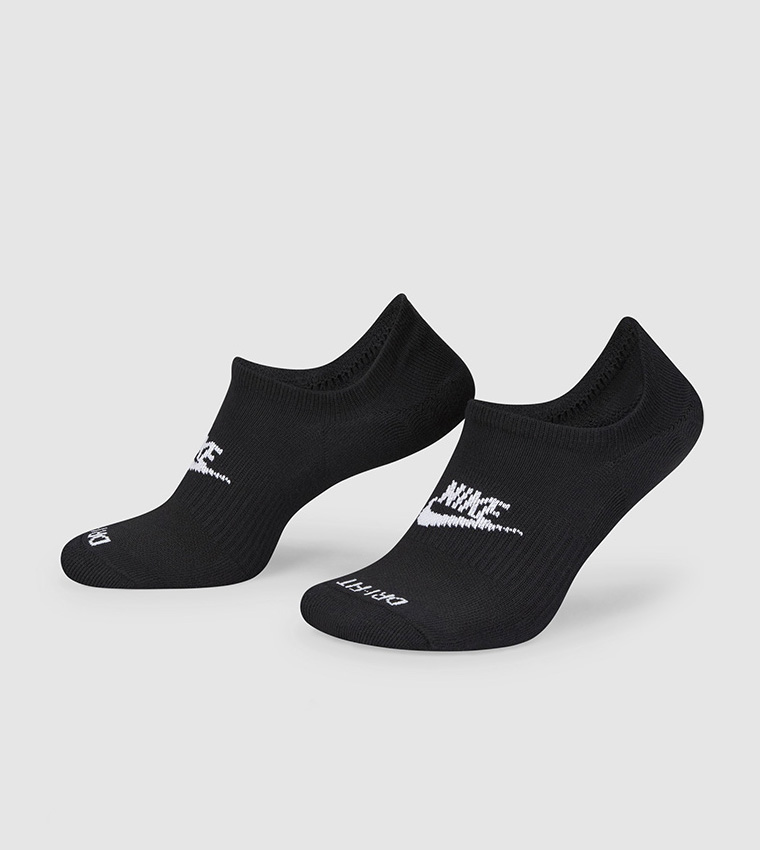 Buy Nike Pack Of 3 Everyday Plus Footie No Show Socks In Black 6thStreet UAE