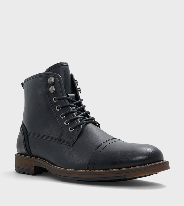 DONOVANN Ankle Length Lace Up Boots