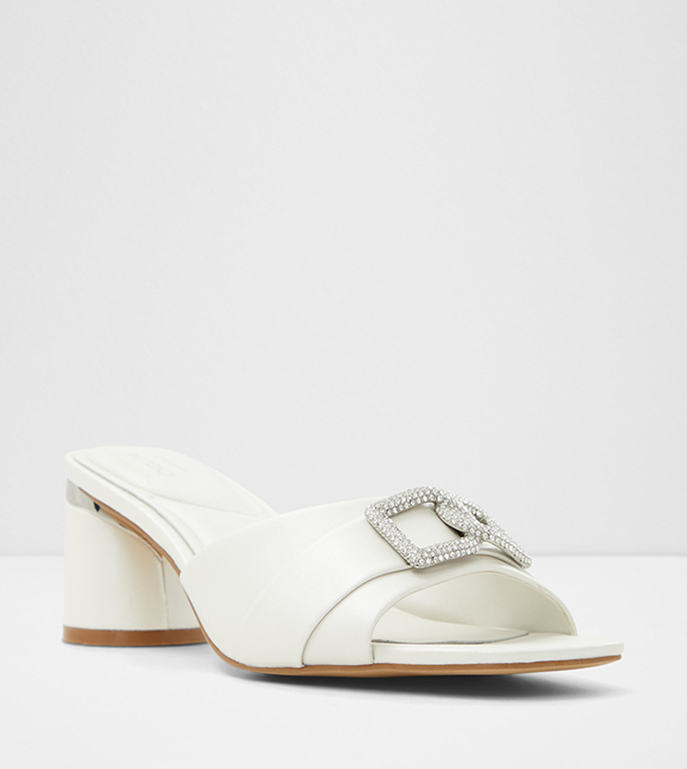 Aldo white sandals top