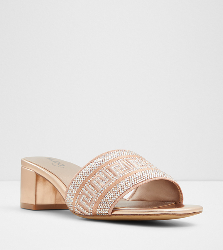 Buy Aldo DORISSA Embellished Block Heel Sandals In Pink 6thStreet Saudi Arabia