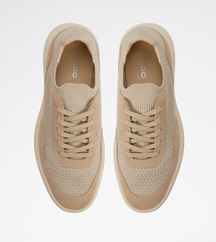 DOYLE Textured Lace-Up Sneakers
