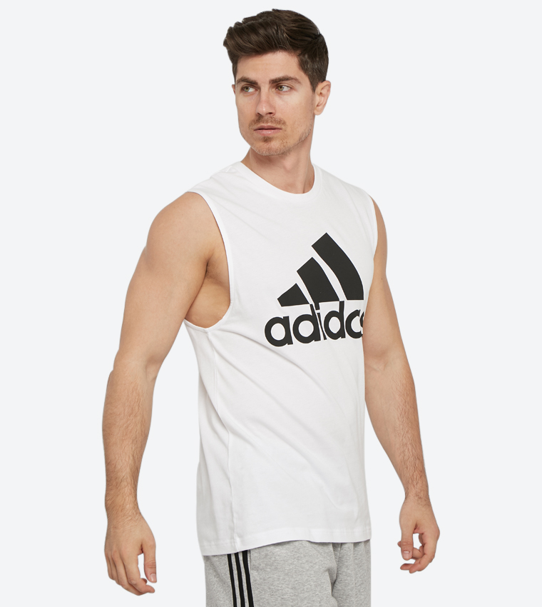 Buy Adidas Must Haves Badge Of Sport Vest White In White