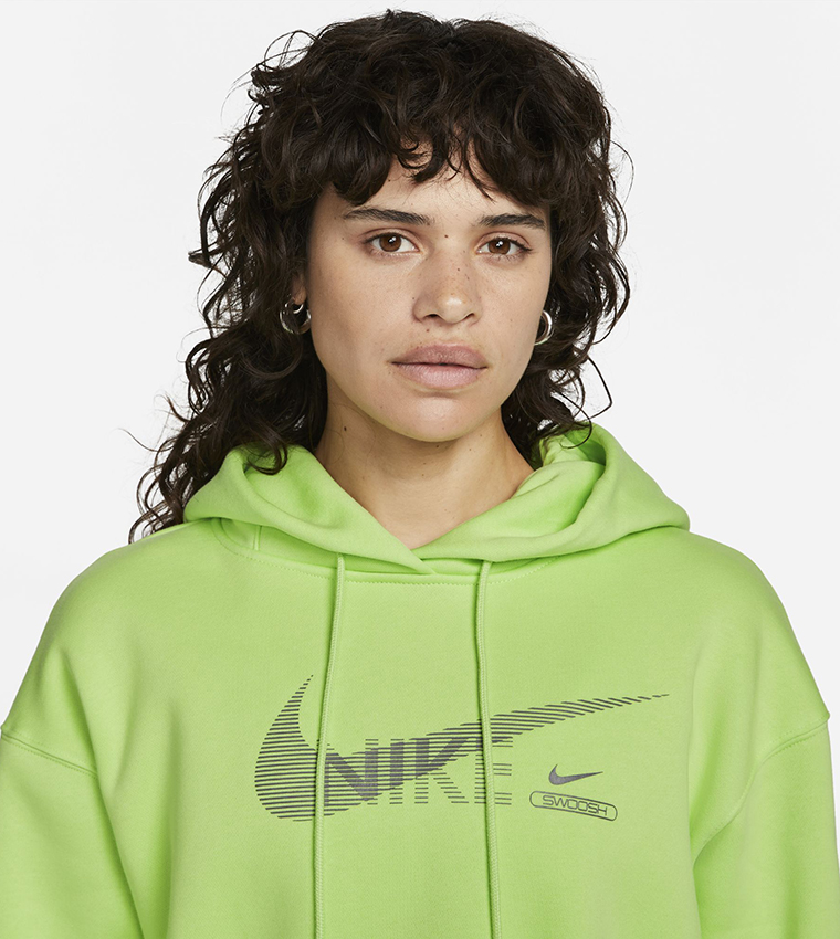 Buy Nike NSW Swoosh Fleece Po Hoodie In Lime 6thStreet Kuwait