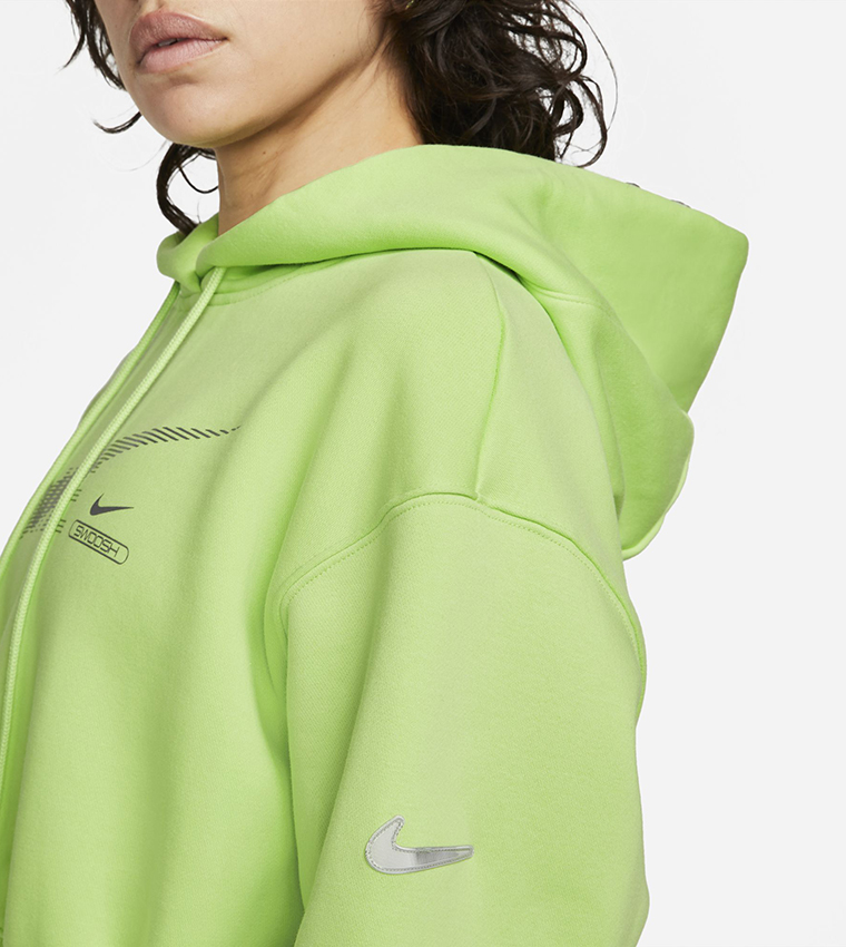 Buy Nike NSW Swoosh Fleece Po Hoodie In Lime 6thStreet UAE