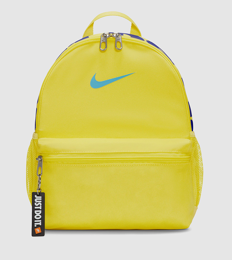 Buy Nike Printed Brasilia Mini Backpack In Yellow | 6thStreet UAE