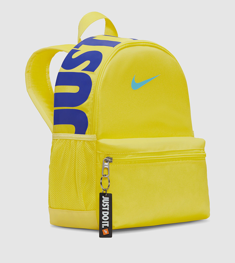 yellow nike mini backpack