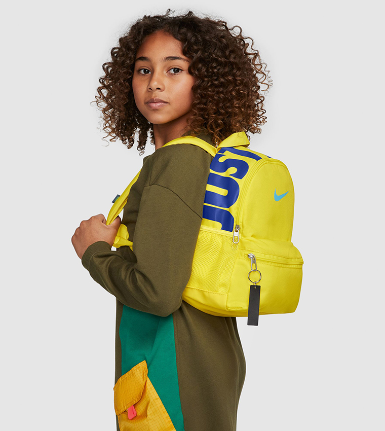 Buy Nike Printed Brasilia Mini Backpack In Yellow | 6thStreet UAE