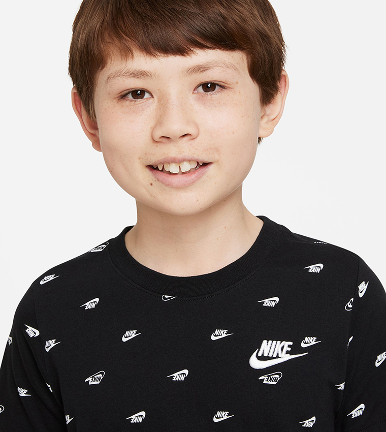 Boy's Printed Swoosh Sportswear T-Shirt