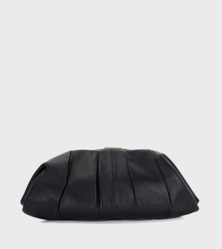 DRAPERY Textured Clutch with Sling