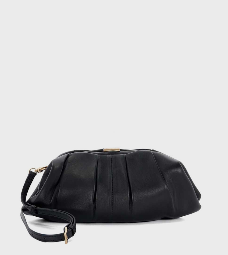 DRAPERY Textured Clutch with Sling