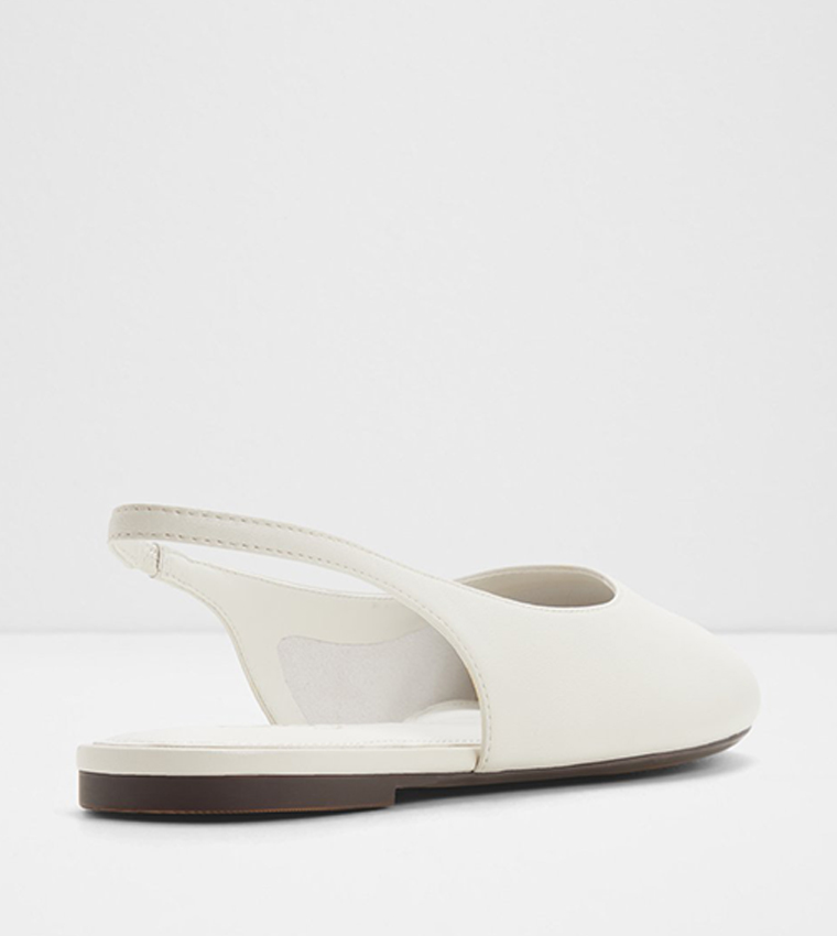 DROPWAVE Almond Toe Slingback Flat Shoes