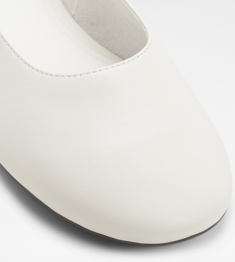 DROPWAVE Almond Toe Slingback Flat Shoes