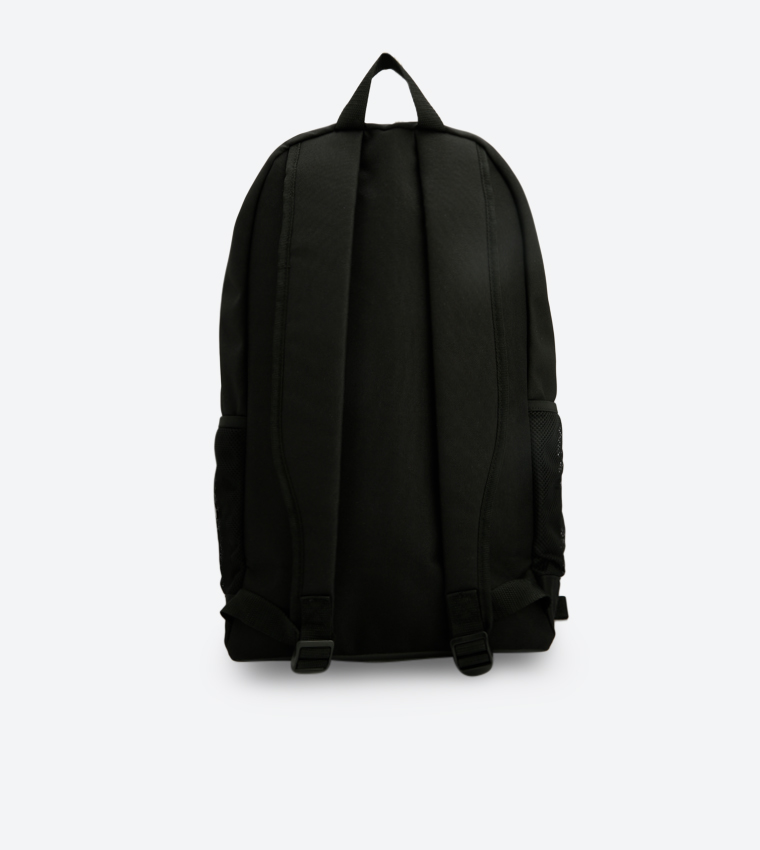 Linear Core Vertical Brand Logo Printed Backpack Black DT4825