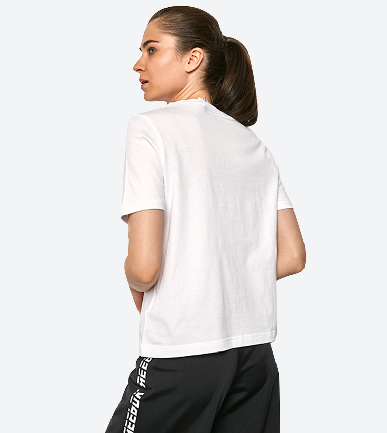 Logo Printed Short Sleeves Round Neck T-Shirt