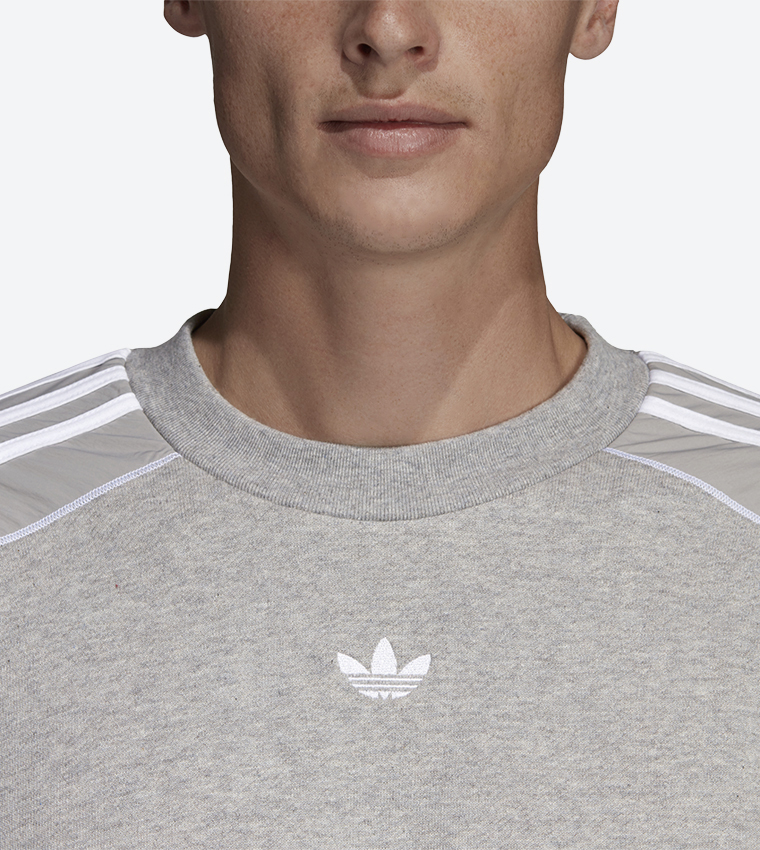 Buy Adidas Originals Long Sleeve Crew Neck Radkin Sweatshirt Grey In Grey 6thStreet UAE