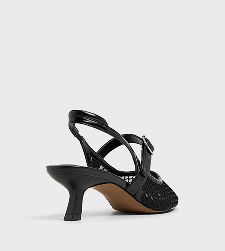 DUAA Mesh Slingback Pumps