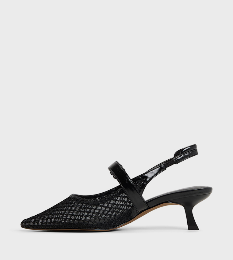 DUAA Mesh Slingback Pumps