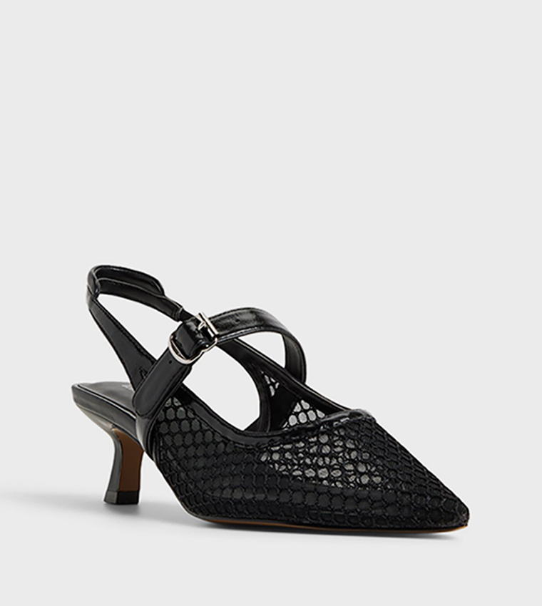 DUAA Mesh Slingback Pumps