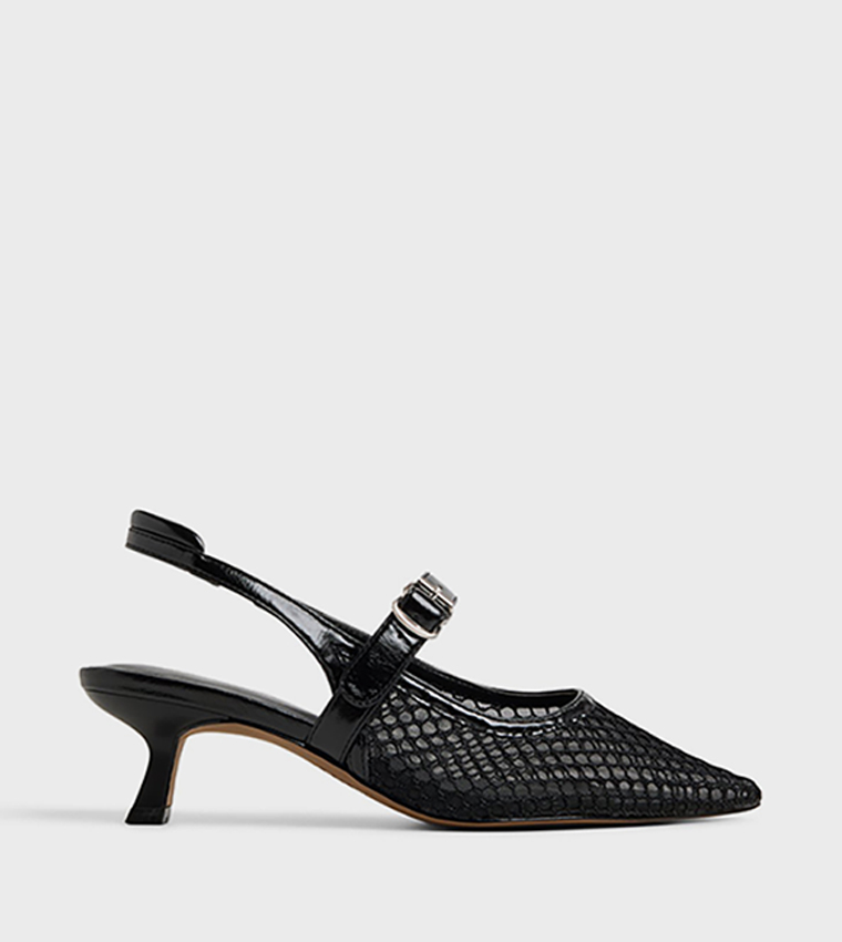 DUAA Mesh Slingback Pumps