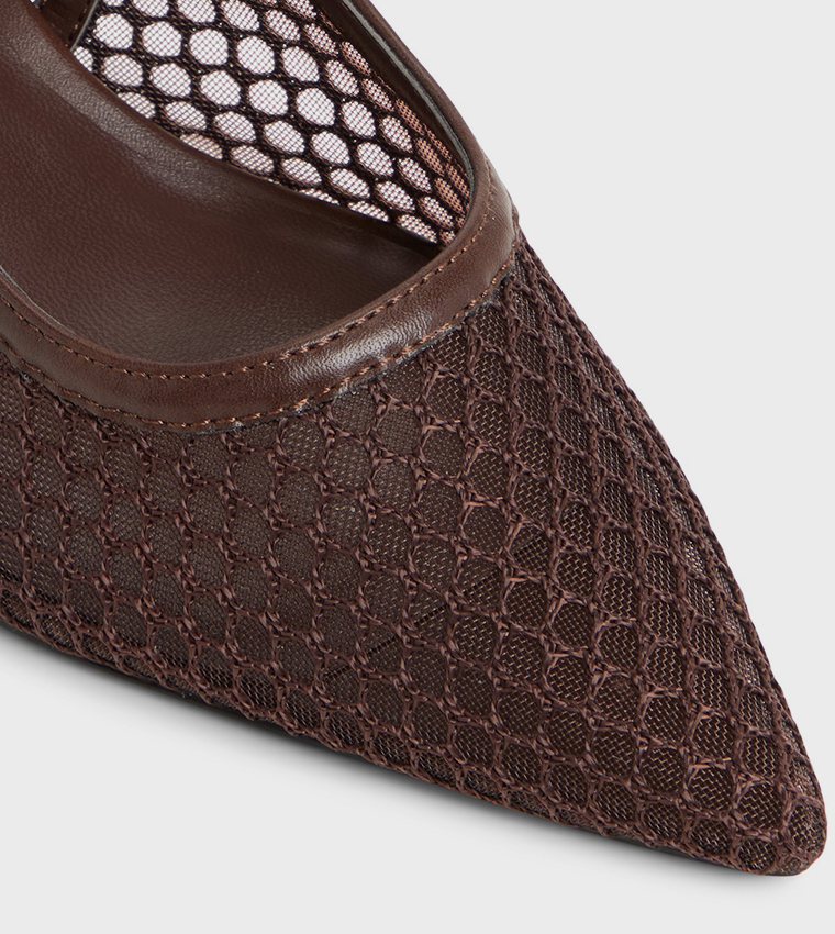 DUAA Mesh Slingback Pumps
