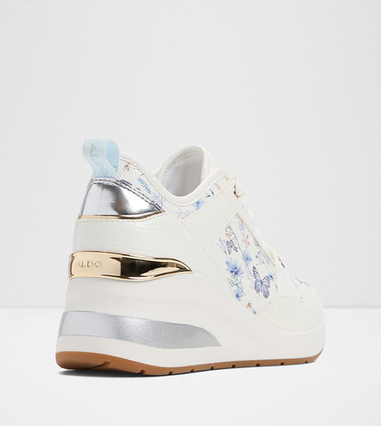 DUCIE Printed Wedge Sneakers