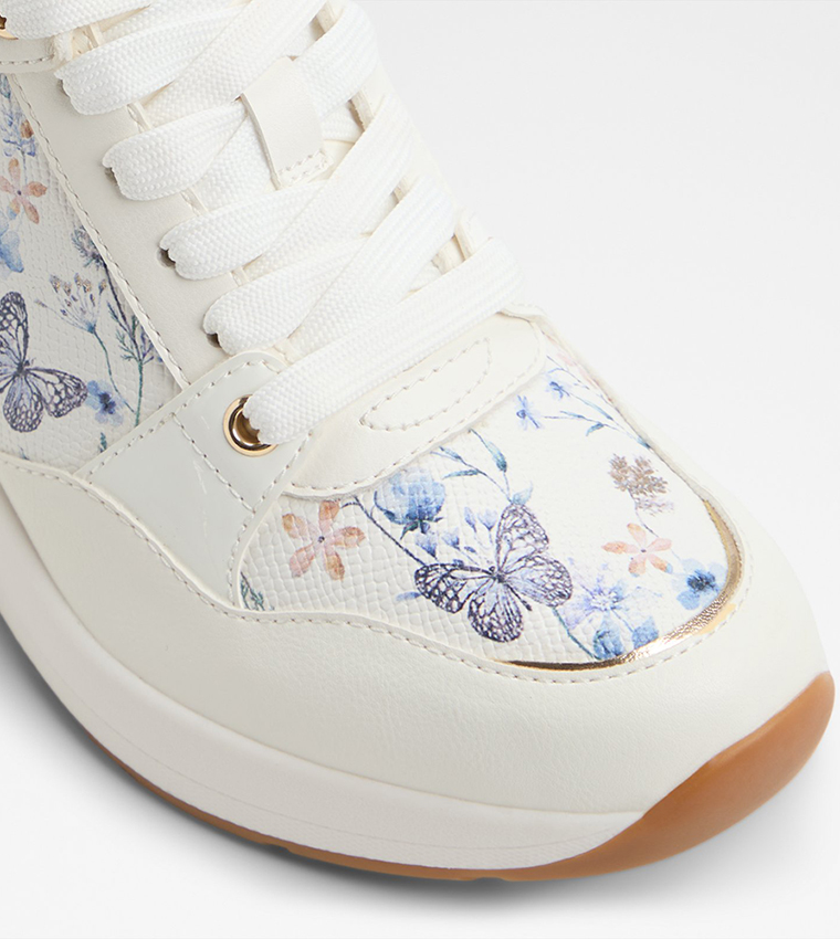 DUCIE Printed Wedge Sneakers