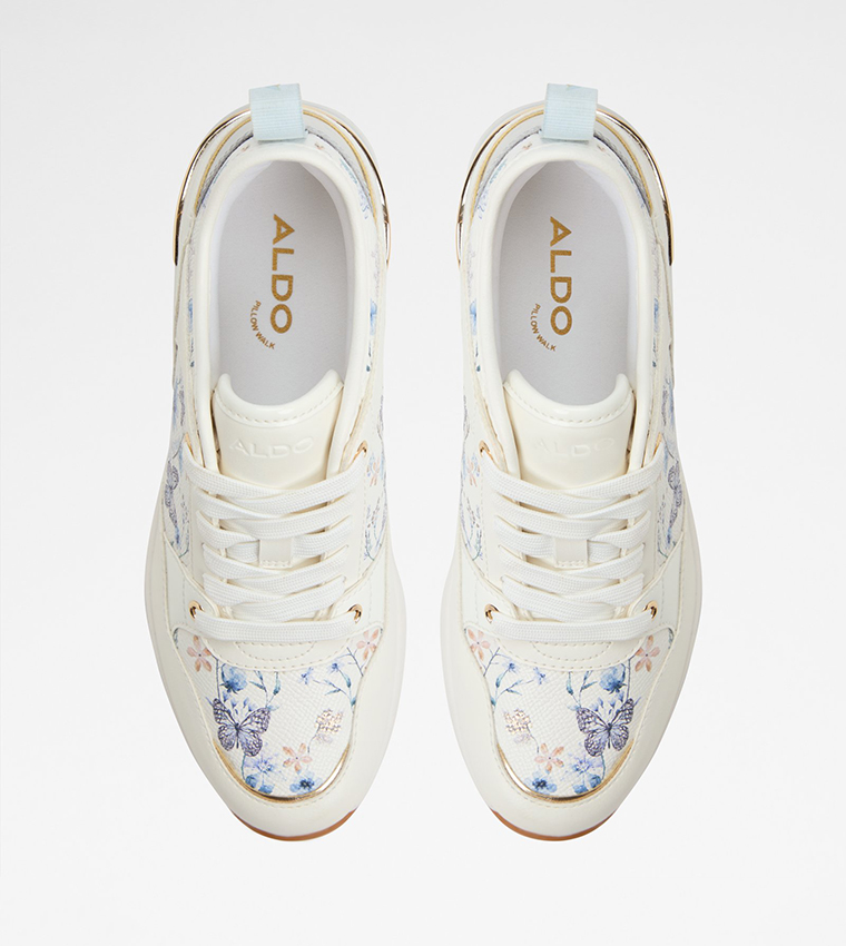 DUCIE Printed Wedge Sneakers