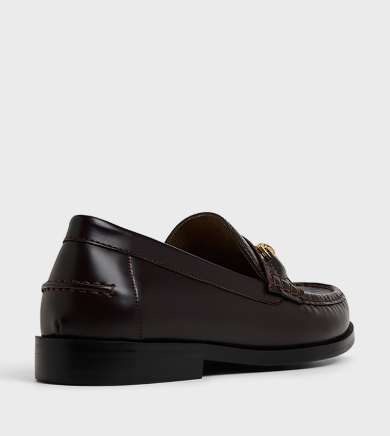 DULCE Metal Accent Loafers
