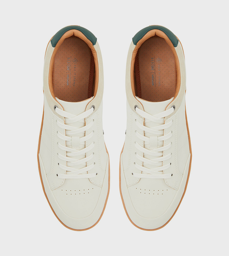 DUNKIRK Round Toe Lace-Up Sneakers