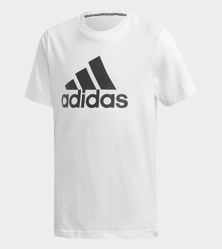 Buy Adidas Must Haves Badge Of Sport Tee White Black In Black 6thStreet Bahrain