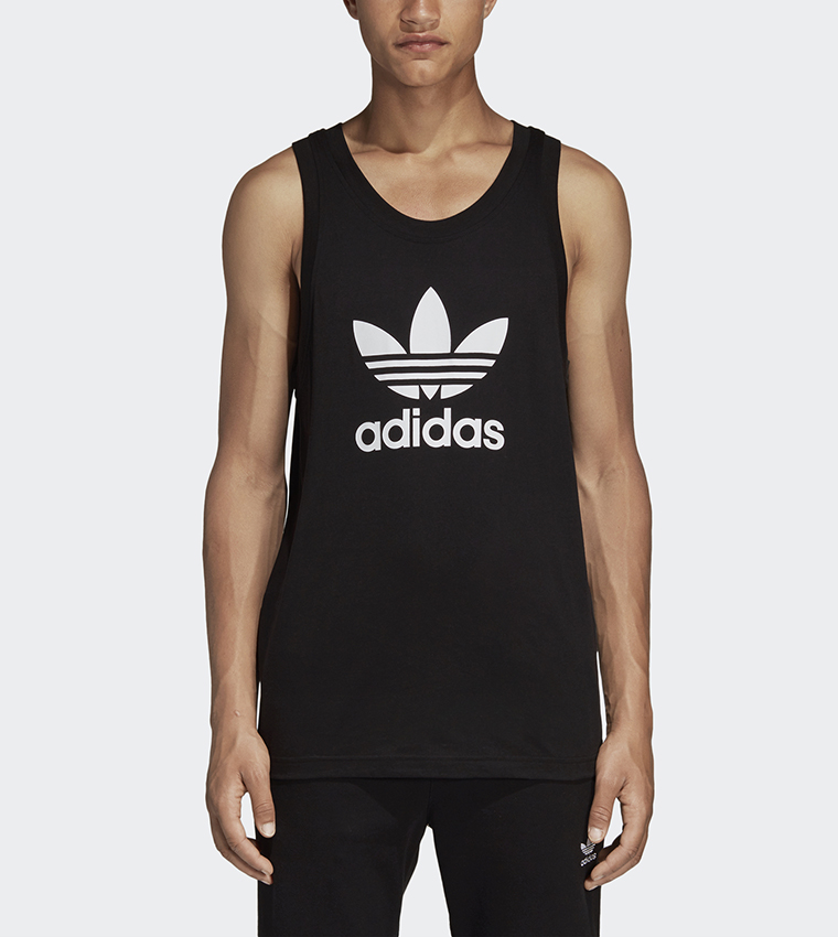 Adidas loose trefoil tank top on sale