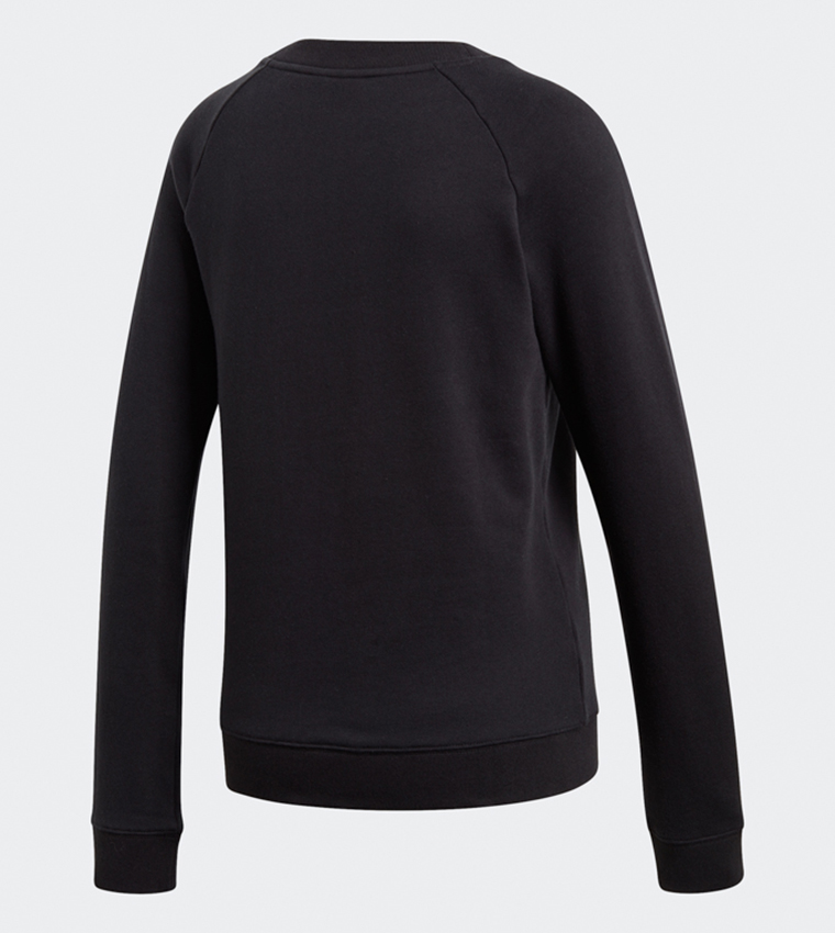 Buy Adidas Trefoil Crew Sweatshirt Black In Black 6thStreet Qatar
