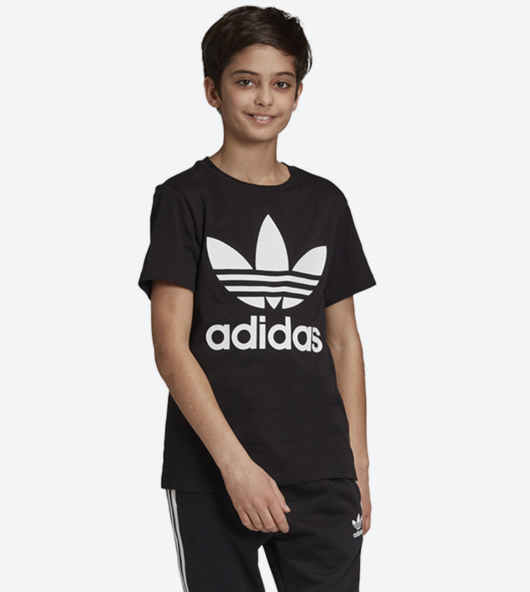 T-shirts adidas Trefoil T-Shirt Black/ White