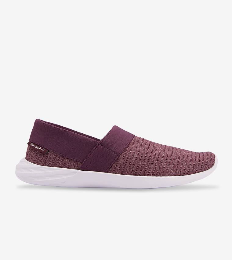 Buy Reebok Astroride Slip Ons Walking Shoes Purple In Purple